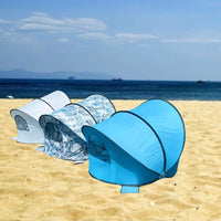 Automatic Pop-Up Beach Tent Sun Shelter with UV Protection and Wind Resistance