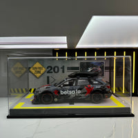 Acrylic Display Case for 1:24 Scale Diecast Car Models, Dustproof Collector's Showcase
