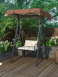 Outdoor Single Swing Chair Iron Art Garden Hanging Chair Villa Courtyard Balcony Swing Seat