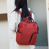 Diaper Backpack with Front Pocket, Lightweight & Water-Resistant