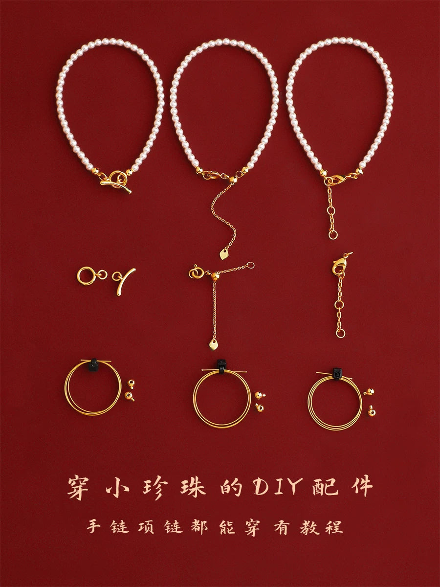 DIY Jewelry Making Kit with Steel Wire for Pearl Necklaces and Bracelets