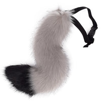 Halloween Japanese Style Handmade Fox Cat Tail Cosplay Plush Belt Accessory