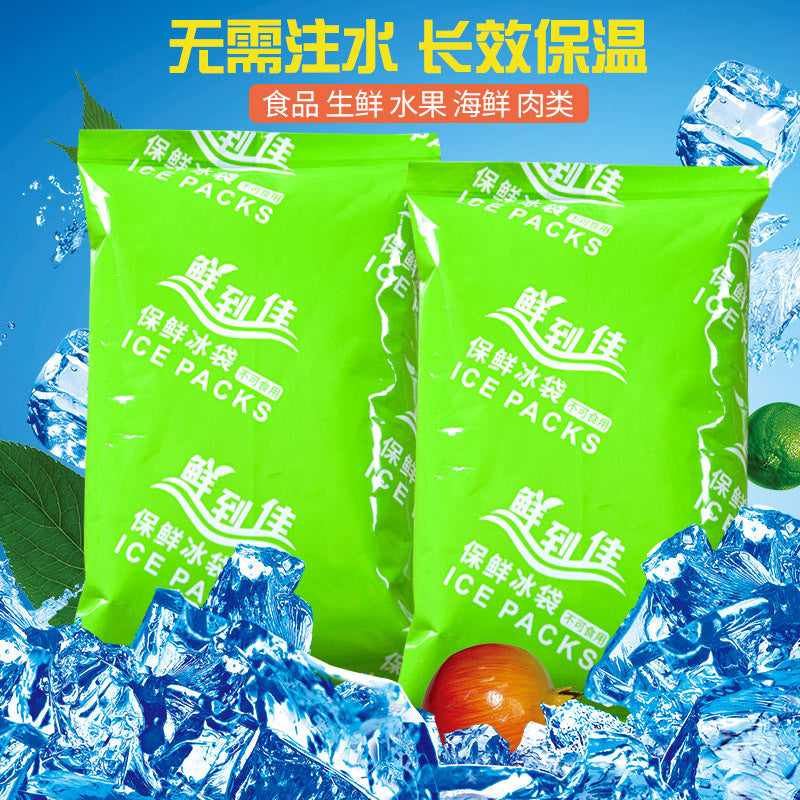 Ice Pack Reusable Cooler Bag for Food Delivery and Preservation - No Water Injection Needed