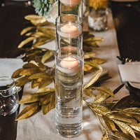 Nordic Style Clear Glass Candle Holder Cylindrical Aromatic Candle Cup for Wedding & Dining Decor