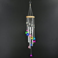 Colorful Wooden & Aluminum Tube Wind Chime for Home Decor and Blessings