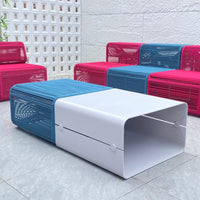 Outdoor Woven Rattan Modular Sofa Set for Patio Garden