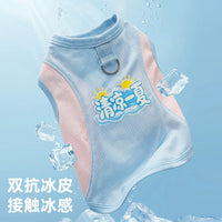 Pet Cooling Vest for Small Dogs - Summer Sun Protection & Breathable Ice Silk Shirt for Teddy, Bichon