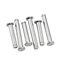 304 Stainless Steel Slotted Flat Head Clevis Pin with Hole for Positioning and Retaining Ring