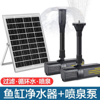 Solar Powered Automatic Fountain Pump with LED Lights for Outdoor Ponds, Gardens, and Fish Tanks