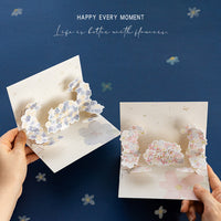 3D Pop-Up Greeting Card for Teachers' Day and Festivals, Hand-Written Blessing Card, Gift Message Card