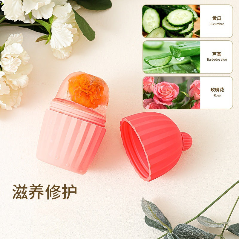 Silicone Facial Ice Roller for Skincare and Massage, Reusable Ice Mold for Face