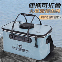 Thickened Multifunctional Live Fish Bucket Foldable Fishing Box with Oxygen Pump Option