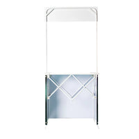Portable Iron Mesh Promotion Counter Display Stand for Supermarket & Outdoor Events