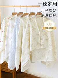 Maternity Nursing Shawl Cotton Gauze Postpartum Breastfeeding Cover-Up