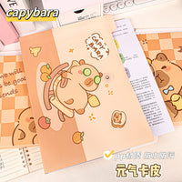Capybara Accordion File Folder, PP Waterproof Multi-layer Document Organizer for Students
