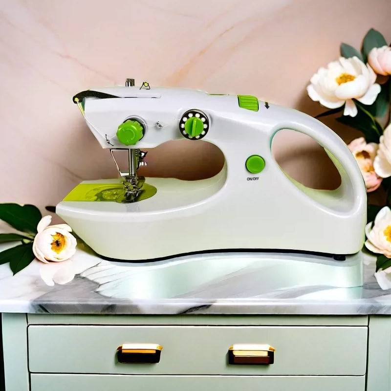 Qiaoyi Portable Mini Electric Handheld Sewing Machine with Foot Pedal