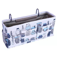 Dormitory Bedside Storage Basket Hanging Organizer for Bunk Beds