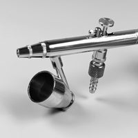 Gravity Dual-Action Airbrush Kit with 22ml Cups for Tattoo, Model Painting, and Furniture Repair