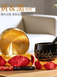 Tibetan Singing Bowl for Meditation and Yoga, Brass Sound Bowl for Healing and Relaxation