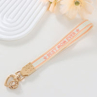 Christmas Embroidered Letter Keychain Bag Charm