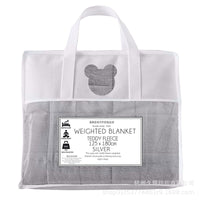 Weighted Sensory Blanket for Adults, Soft Flannel Fleece Throw for Sofa and Home, Nordic Style