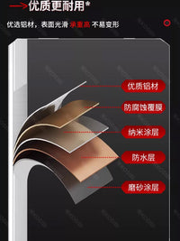 Household Aluminum Alloy Telescopic Folding Ladder, Thickened, Reinforced, Anti-Slip, Stable, Durable for Engineering Use