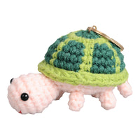 Handmade Crocheted Turtle Keychain Charm for Gifts and Decorations
