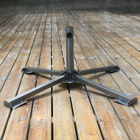 Outdoor Umbrella Base Stand for Beach, Fishing, and Patio Umbrellas - Foldable Metal Cross or Tripod Support