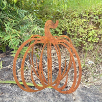 Pumpkin Wind Chime Outdoor Garden Decor Hollow Metal Wind Vane