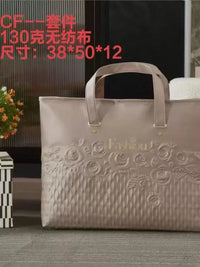 Thickened Non-Woven Quilt Storage Bag with Zipper and Handle for Comforters and Blankets