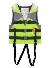 High Buoyancy Life Vest with Crotch Strap & Whistle for Adults & Kids - Professional Boating, Flood Control, Fishing