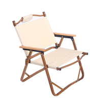 Outdoor Thickened Commercial Aluminum Alloy Kermit Chair, Portable Folding Camping Chair