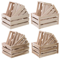 Vintage Wooden Storage Crate with Corner Protectors, Rectangular Display Box for Home Decor & Events