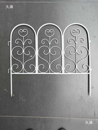 Decorative European Style Iron Garden Fence Panels for Outdoor Yards and Patios