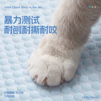 Pet Cooling Mat for Cats and Dogs, Scratch-Resistant Cartoon Design, All-Season Pet Bed Cushion