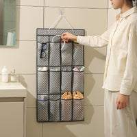 Over-the-Door Hanging Storage Bag with Multiple Pockets for Shoes, Socks, and Sundries