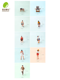 1:64 Scale Miniature BBQ Scene Figures for Dioramas and Photography Props