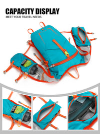Lightweight Outdoor Sports Backpack for Men and Women, Water-Resistant Hiking and Fishing Daypack