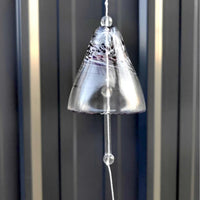 Japanese Style Glass Wind Chime for Home Decor, Hand-Painted Creative Wind Bell Ornament