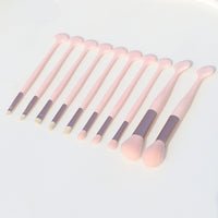 10-Piece Seashell Handle Makeup Brush Set for Beginners