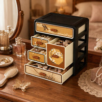 Multi-Layer Drawer Jewelry Organizer Box for Necklaces and Hair Ties