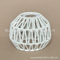 DIY Bell-Shaped Paper Rope Woven Lampshade for Pendant and Table Lamps