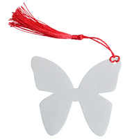 DIY Lacquer Marbling Bookmark Blanks for Handicraft and Calligraphy, Heart Maple Leaf Butterfly Round Shapes