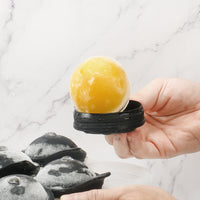 Silicone Sphere Ice Cube Mold with Funnel for Whiskey Cocktails