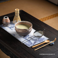 Japanese Style Coarse Pottery Matcha Bowl with Spout