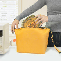 Foldable Insulated Lunch Bag for Work and School, Large Capacity Waterproof Oil-Proof Bento Box Tote