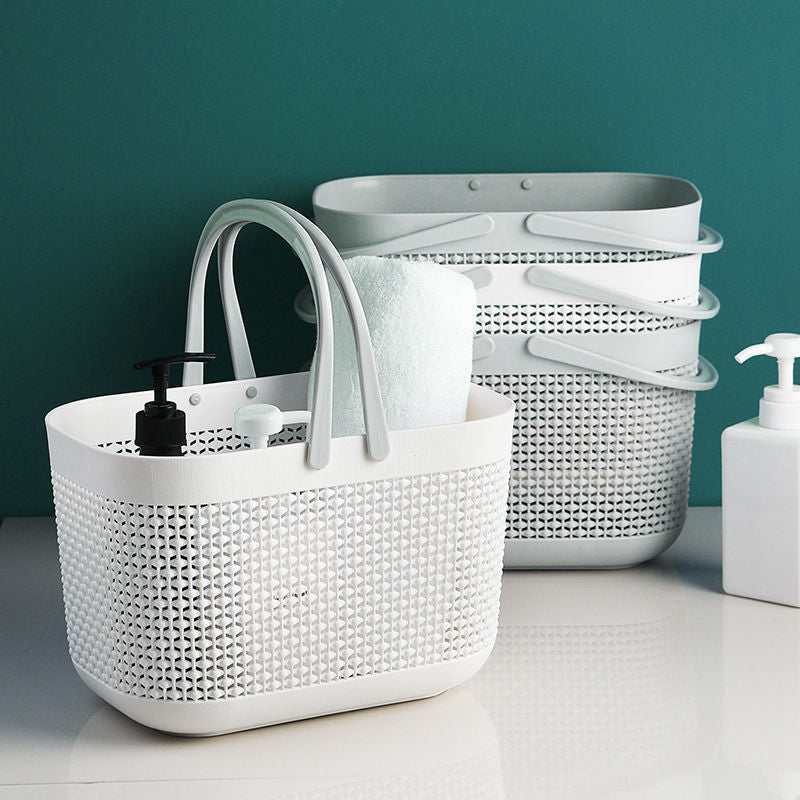 Japanese Style Portable Shower Caddy Basket Plastic Bathroom Organizer with Drainage