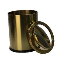 Stainless Steel Swing Lid Trash Can for Home, Office, and Hotel