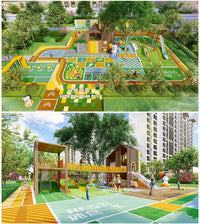 Outdoor Playground Wooden Treehouse SketchUp Model for Kids' Activity Area with Climbing and Slide