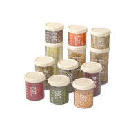 Airtight Food Storage Containers for Kitchen Pantry Organization, Clear Plastic Jars for Grains, Snacks, and Dry Goods